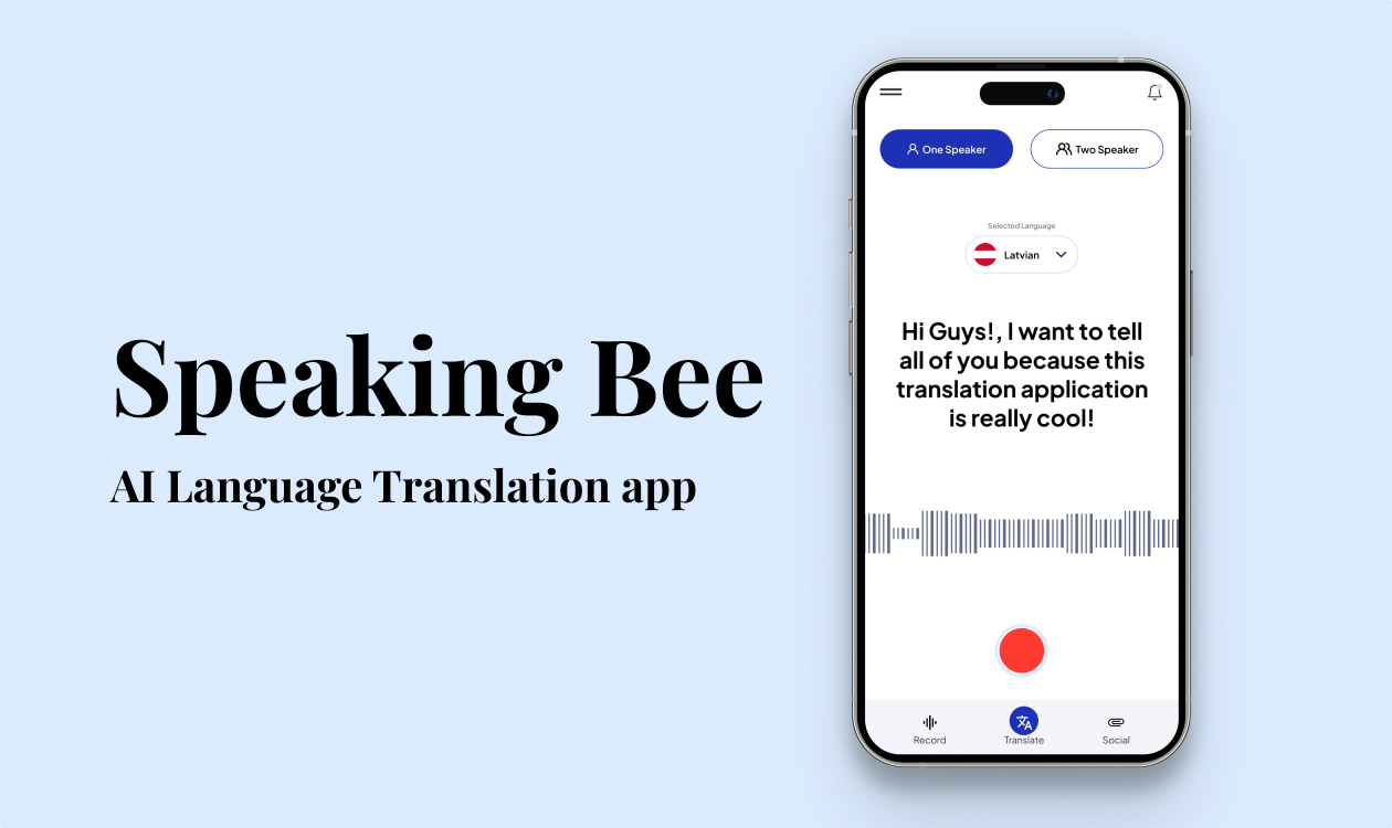 Speaking Bee - Translation App